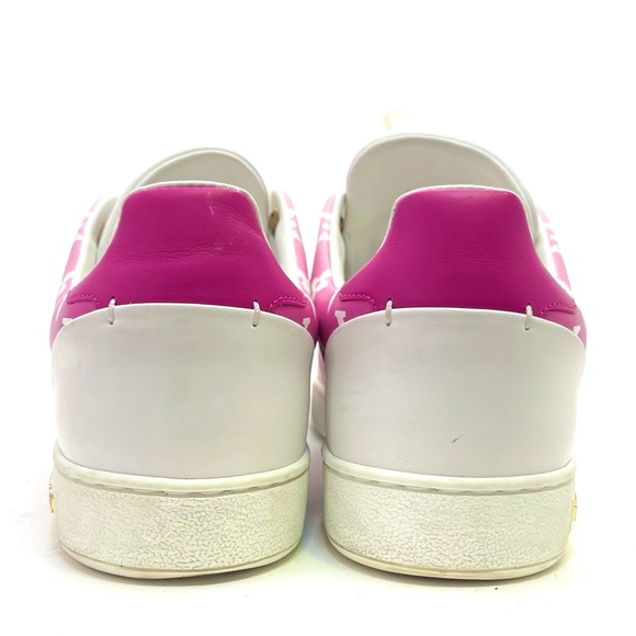 Authentic Louis Vuitton Frontrow Sneakers Pink White 37.5 - Picture 3 of 13